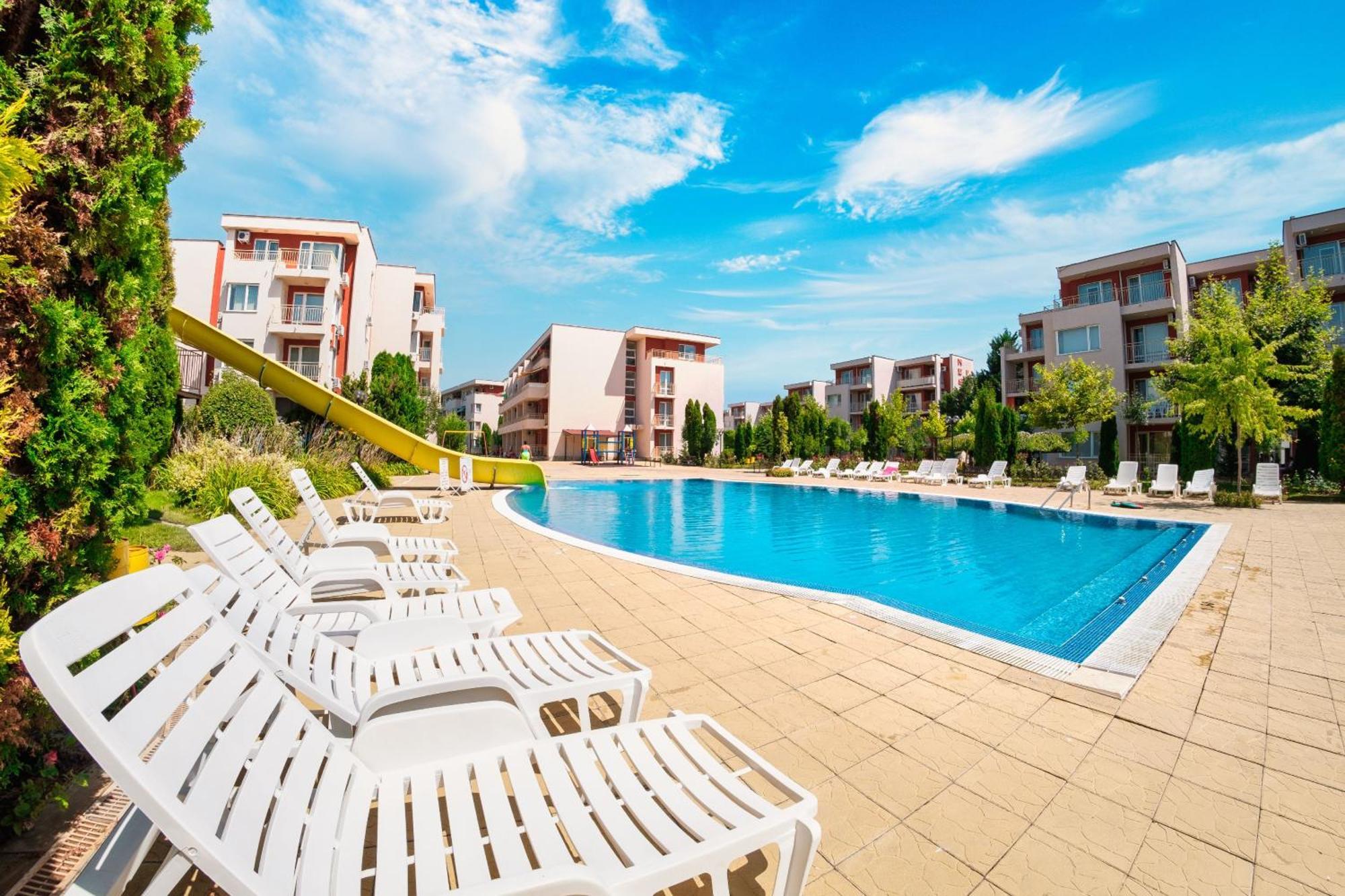 Nessebar And Holiday Fort Apartments 阳光海滩 外观 照片